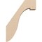 Ekena Millwork 3-inch W x 10-inch D x 14-inch H Del Monte Rough Cedar Woodgrain TimberThane Knee Brace, Primed BRCUR03X10X14DELRCPR - alternate 5